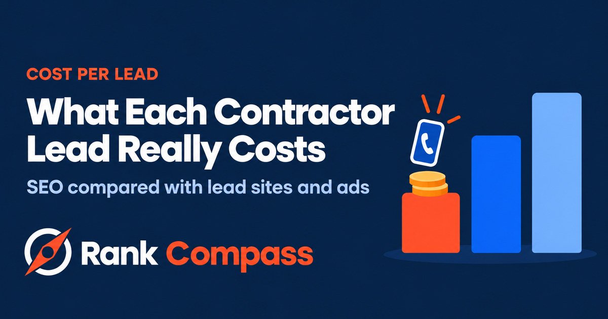 Contractor Cost Per Lead: SEO vs Angi, HomeAdvisor & Google Ads